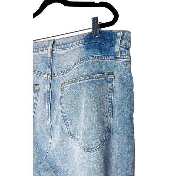 Abercrombie Fitch Womens Curve Love Ultra High Rise Ankle Straight Jean NWT Plus - Picture 9 of 14